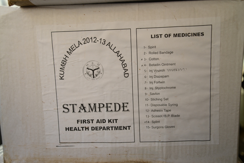 Every Ambulance at the Kumbh has a Stampede Kit. 