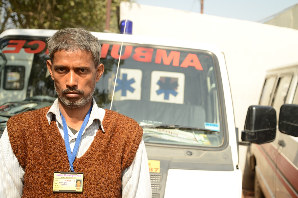 Arvind Kumar, Ambulance Driver in Sector 2. 